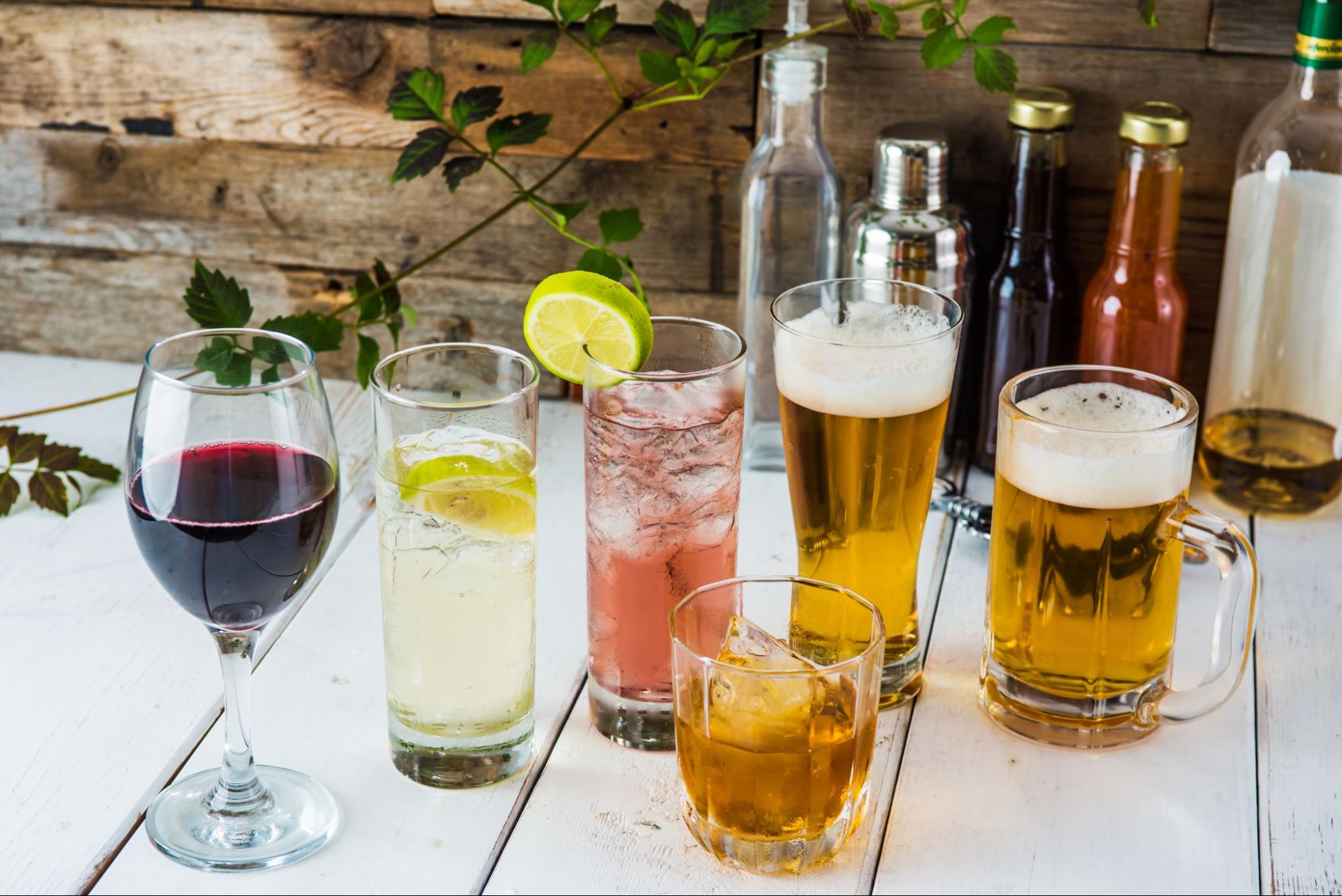 各種アルコール飲料